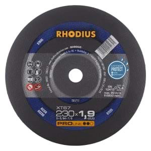 25x Rhodius XT67 Metall Trennscheibe | Ø230 mm - Dicke 1.9 mm -  Bohrung 22.23 mm | Form: gerade | 205711