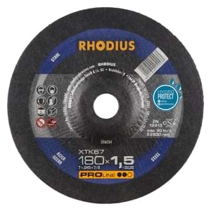 25x Rhodius XT67 Metall Trennscheibe | Ø180 mm - Dicke 1.5 mm -  Bohrung 22.23 mm | Form: gekroepft | 206034