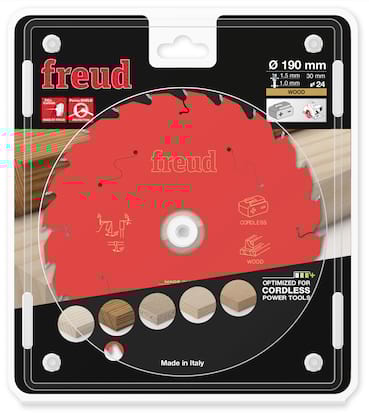 Freud HM Akku- Handkreissägeblatt - 190 x 1.5/1.0 x 30 Z24 WZ