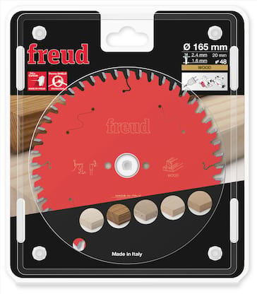 Freud HM Kreissägeblatt für Handkreissägen - 165 x 2.4/1.6 x 20 Z48 WZ