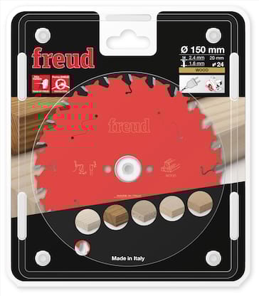 Freud HM Kreissägeblatt für Handkreissägen - 150 x 2.4/1.6 x 20 Z24 WZ