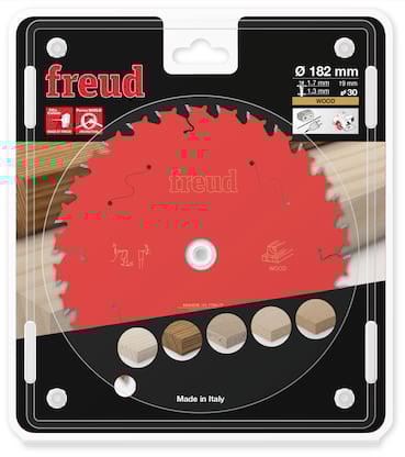 Freud HM Akku- Handkreissägeblatt - 182 x 1.7/1.3 x 19.05 Z30 WZ