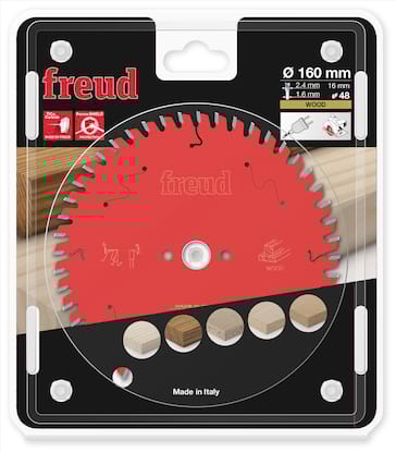Freud HM Kreissägeblatt für Handkreissägen - 160 x 2.4/1.6 x 16 Z48 WZ