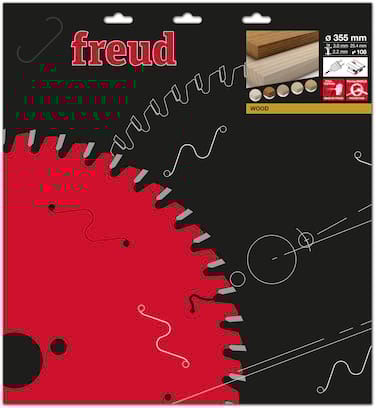 Freud HM Tischkreissägeblatt - 355 x 3/2.2 x 25.4 Z108 WZ 