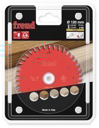 Freud HM Kreissägeblatt für Handkreissägen - 120 x 1.8/1.3 x 20 Z40 WZ