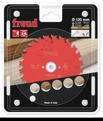Freud HM Kreissägeblatt für Handkreissägen - 130 x 2.4/1.6 x 20 Z24 WZ