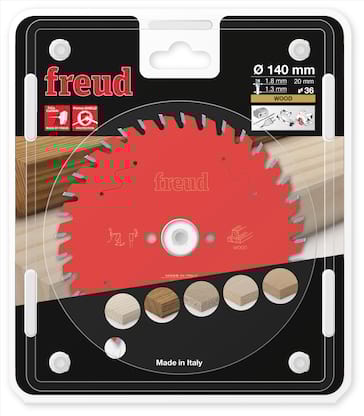 Freud HM Akku- Handkreissägeblatt - 140 x 1.8/1.3 x 20 Z36 WZ 