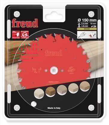 Freud HM Kreissägeblatt für Handkreissägen - 150 x 2.4/1.6 x 16 Z24 WZ