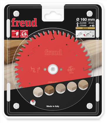 Freud HM Kreissägeblatt für Handkreissägen - 160 x 2.4/1.6 x 20 Z48 WZ