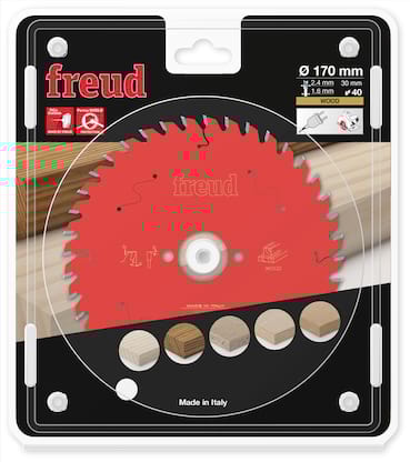 Freud HM Kreissägeblatt für Handkreissägen - 170 x 2.4/1.6 x 30 Z40 WZ