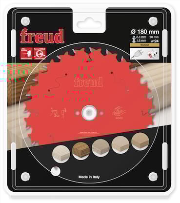 Freud HM Kreissägeblatt für Handkreissägen - 180 x 2.4/1.6 x 20 Z24 WZ