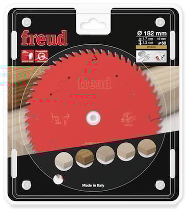 Freud HM Akku- Handkreissägeblatt - 182 x 1.7/1.3 x 19.05 Z60 WZ