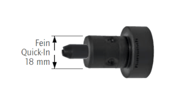 Fein Quick In 18mm Adapter - für Drill Line Ø 6, 8, 10, 11, 12 mm