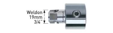 Universal Adapter Weldon 19mm (3/4“)