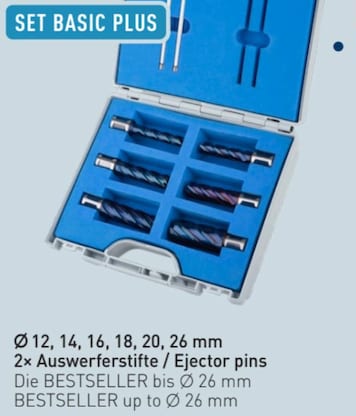 HSS Kernbohrer Set Blue Line Pro <br>Schnitttiefe 55mm - 8 tlg.