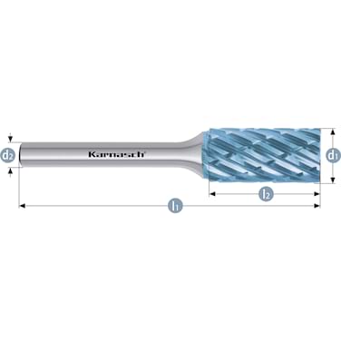HM Frässtifte - 8 x 20 x 6 x 65 <br>Zahnform: HP-8 - Form: Zylinder - DIN 8033: ZYA