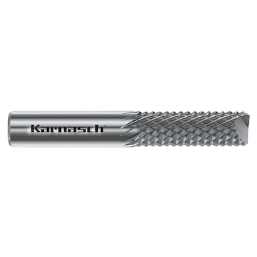 HM Frässtift - 6 x 25 x 6 x 75 <br> Zylinder mit Zweischneiden Stirnverzahnung