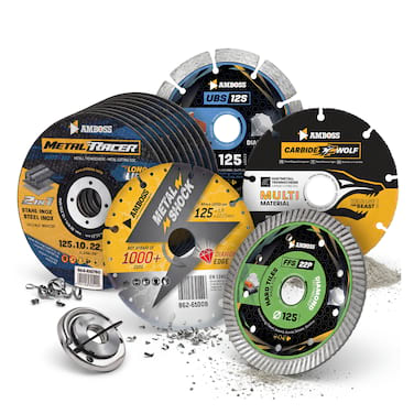 AMBOSS CutMaster Pro - Das15-teilige Trennscheiben-Mega-Set