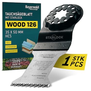 Multitool Starter Set 5-tlg. - Tauchsägeblatt Set - Bayerwald Werkzeuge - HCS und BiM Starlock