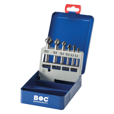 Bohrcraft Kegelsenker-Set 90 Grad DIN 335 C HSS-G TiALN - Kopf: 6.3 | 8.3 | 10.4 | 12.4 | 16.5 | 20.5 mm Schaft:  