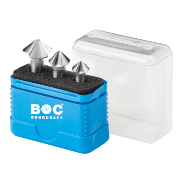 Bohrcraft Kegelsenker-Set 90 Grad DIN 335 C Ungleiche Teilung HSS-G - Kopf: 12.4 | 16.5 | 20.5 mm Schaft: