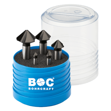 Bohrcraft Kegelsenker-Set 90 Grad DIN 335 C Ungleiche Teilung HSS-G AlCro - Kopf: 6.3 | 10.4 | 16.5 | 20.5 | 25.0 mm Schaft:  
