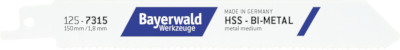 5x Bayerwald Werkzeuge Säbelsägeblatt Länge 150 mm