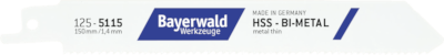 5x Bayerwald Werkzeuge Säbelsägeblatt Länge 150 mm