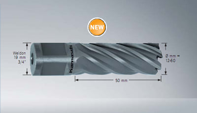 Größen 12-50 mm Kernlochbohrer HSS Weldon Kernbohrer Schnittlänge 55 mm 