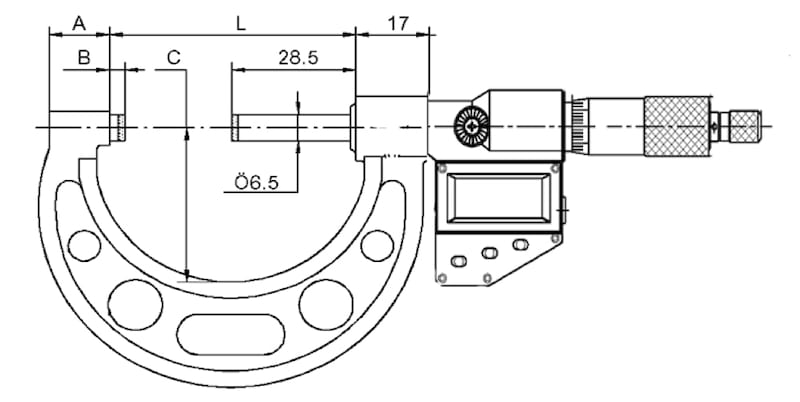 Bügelmessschraube Mikrometer Micrometer Messschraube 100-125 mm  NEU OVP 