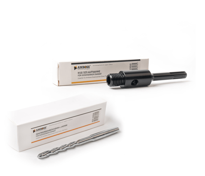 4251128789759 - Set SDS Plus Aufnahme + Bohrer für Amboss Dosensenker 4251128789759 - Set SDS Plus Aufnahme + Bohrer für Amboss Dosensenker