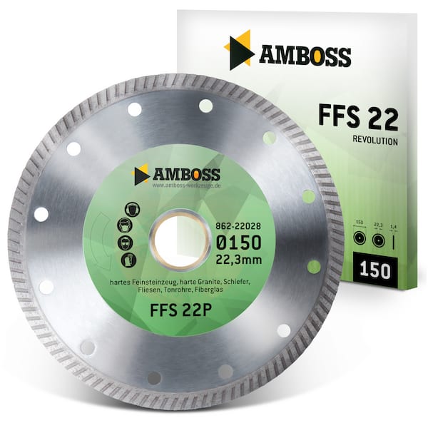 4251128780862 - Amboss Werkzeuge - ffs 22P Diamant Trennscheibe 150 x 14 x 222