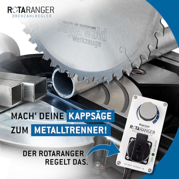 Elektronischer Drehzahlregler - 230 V bis 2400 W - Bayerwald Rotaranger