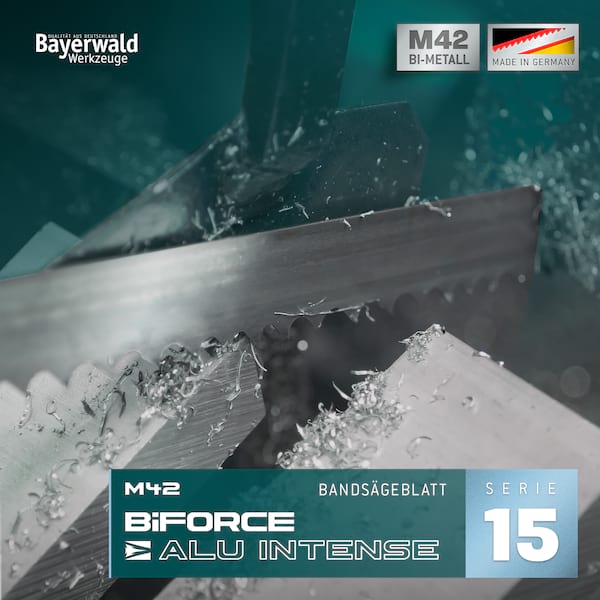 4251128753071 - Bayerwald M42 Bandsägeblatt BiFORCE BASE ALU INTENSE 1000 x 10 x 09 x 4 ZpZ