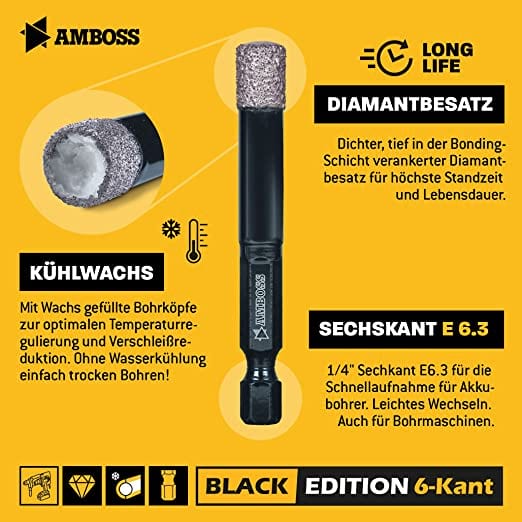 4251128789810 - Amboss Black Edition Diamant Bohrer 8 mm