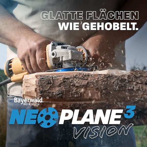 4251128769300 - NeoPlane Frässcheibe für Winkelschleifer Ø 100 mm x 222 mm mit 3 HM Messern im Koffer