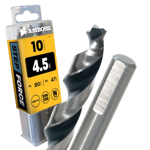 4251128794715 - 10 x HSS G STEP Force Metallbohrer DIN 338 - Ø45 mm