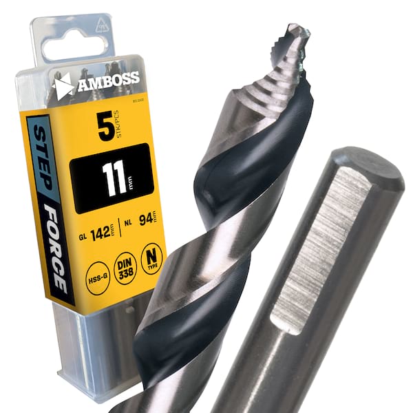 4251128794845 - 5 x HSS G STEP Force Metallbohrer DIN 338 - Ø11 mm