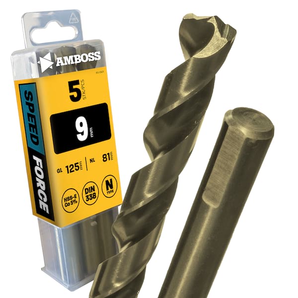 4251128794296 - 5 x HSS ECo SPEED Force Metallbohrer DIN 338 - Ø9 mm