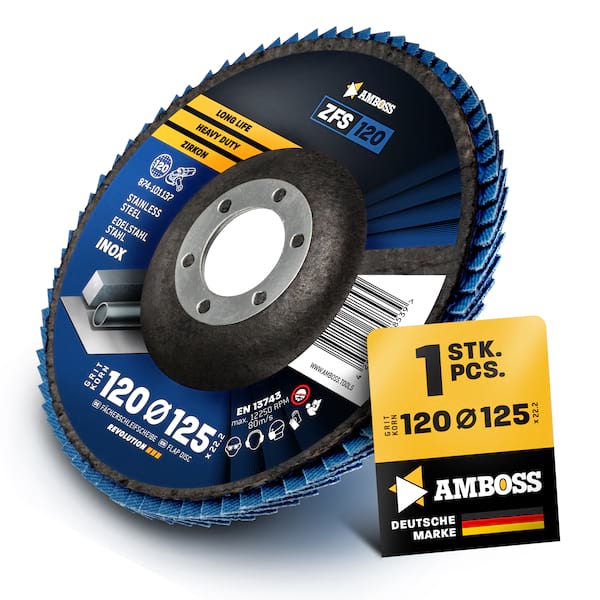 4251128798539 - 1x Amboss ZFS Fächerschleifscheibe Korn120 Ø125mm