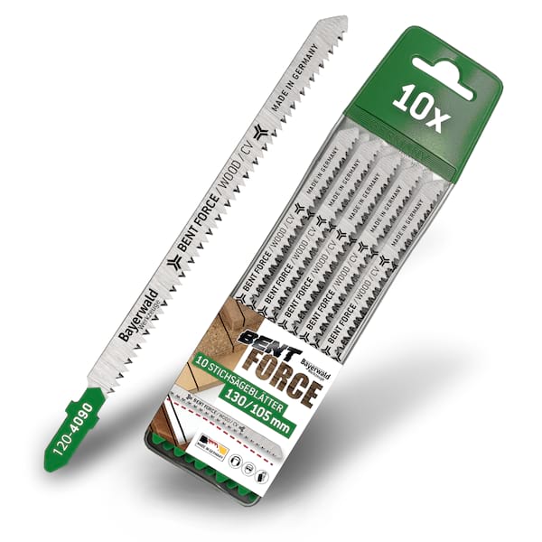 10x Bayerwald Bent Force Stichsägeblätter 130/105mm