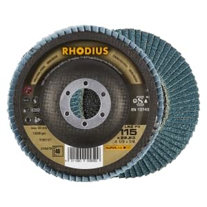 10x Rhodius LSZ F3 Fächerschleifscheibe Korn:40 Ø115mm