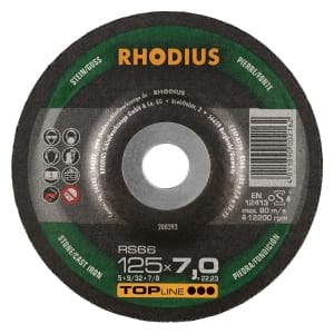 25x Rhodius RS66 Schruppschleifscheibe 125x7x22.23 mm