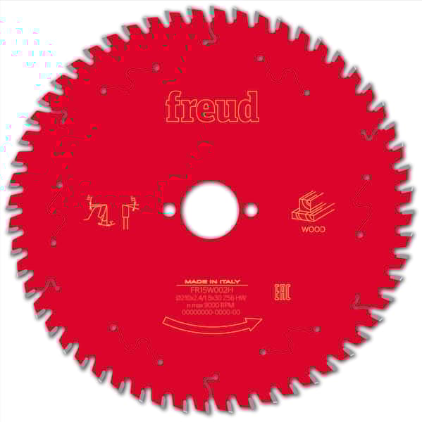 Freud HM Kreissägeblatt für Handkreissägen - 210 x 2.4/1.8 x 30 Z56 WZ
