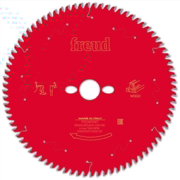 Freud HM Tischkreissägeblatt - 250 x 2.8/1.8 x 30 Z80 WZ