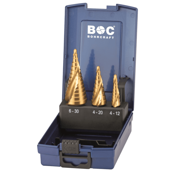 Stufenbohrer-Set HSS TiN - 4.0 - 30.0mm