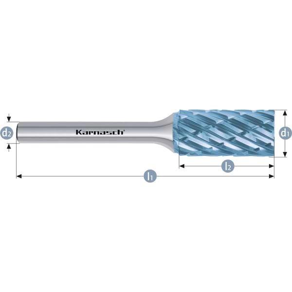 HM Frässtift - 1.5 x 4 x 3 x 38 - HP-8 - Zylinder