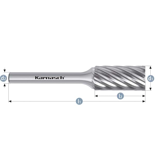 HM Frässtift - 6 x 18 x 6 x 50 - HP-9 - Zylinder