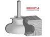 HM Griffmuldenfräser 44 mm - Schaft:8 mm Z:2 NL:25