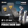 Amboss Base Force HSS Spiralbohrer geschliffen DIN 338 blank 135° Spitze